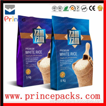 Food packaging bag/Accept Custom Laminated material rice bag/rice 1kg bag